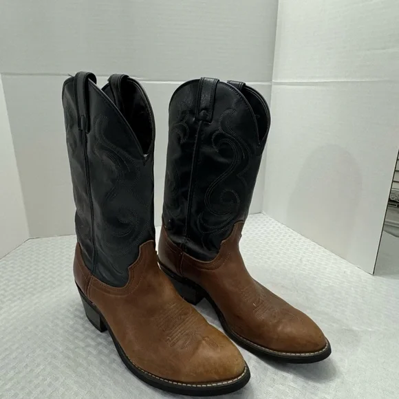 Ariat Legend 18025 Brown Tan Leather Western Cowboy Boots size 9 5065 Bullhide - Picture 2 of 5